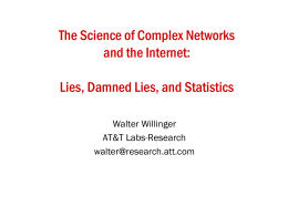 Network Science - Institute for Systems Research