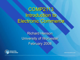 Presentation2 - University of Worcester