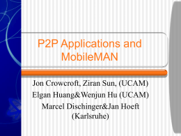 P2P Application and MobileMAN