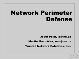 Network Perimeter Defense