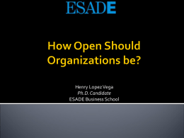 Open Organizations