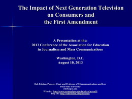 IPTV and the First Amendment - Personal.psu.edu