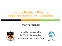 Simple Failure Resilient Load Balancing