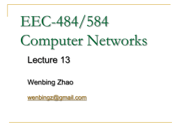 lecture13 - Academic Server| Cleveland State University