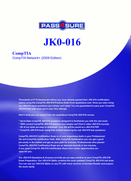 JK0-016 CompTIA