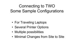 TWO Configuration Slides - Tax