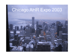 Chicago AHR Expo 2003 - ashrae®