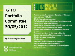 IT challenges and resolutions - Parliamentary Monitoring Group