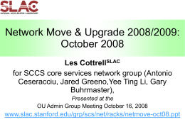 Network Move & Upgrade 2008