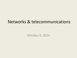 Networks & Telecommunications