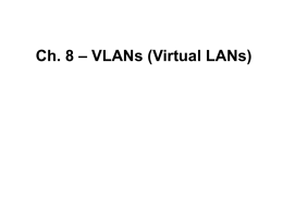 VLANs (Virtual LANs)