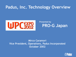 WPC Expo 2002 Japan Presentation