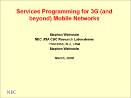 A Framework for 3G (and 4G) IP Mobile Networking