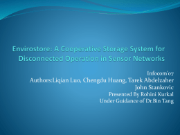 Envirostore: A Cooperative Storage System for Disconnected