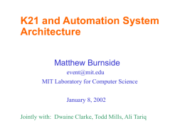Devices, Automation and Security