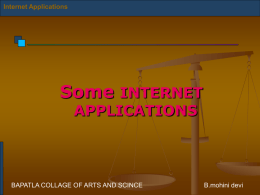 Some Internet Applications