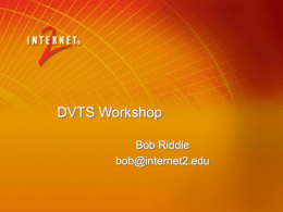 DVTS-Workshop