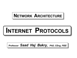 Internet Protocols
