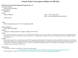 Generic Packet Convergence Sublayer for 802.16m