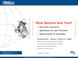 Mainline How Secure Are You K12 Security Preseo Rev 1