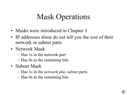 IP Mask Operations