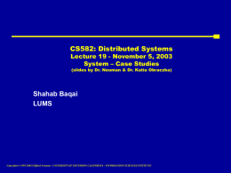 Lecture 19. - Suraj @ LUMS