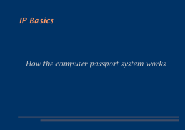 How the computer passport system works