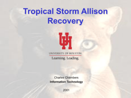 Tropical Storm Allison Recovery