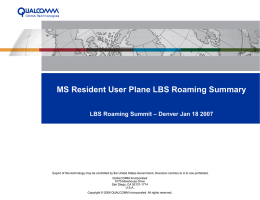 Summary Of Trusted Model Roaming Options
