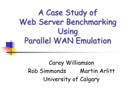 A Case Study of Web Server Benchmarking