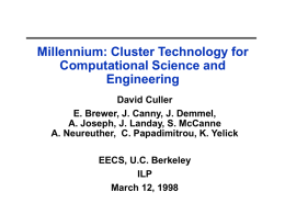 millennium-ilp-talk - Computer Science Division