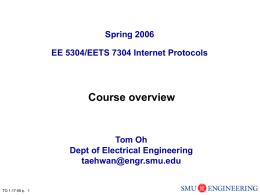 Lecture 1 - Lyle School of Engineering