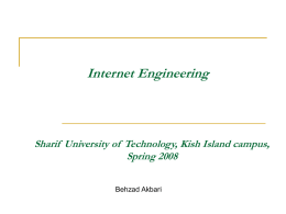 Internet Engineering Syllabus