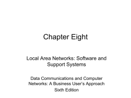 Chapter8-LAN Software and Systems