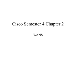 Cisco Semester 4 Chapter 2