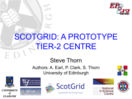 scotgrid: a prototype tier 2 centre