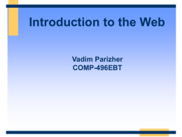 Introduction to Internet (Vadim)