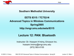 Lecture 1: Course Overview - Southern Methodist University