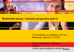 Multimedia issues : Industry perspective (part I)