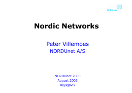 presentation - NORDUnet Networking Conferences