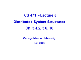 CS471-6/14 - George Mason University Department of Computer