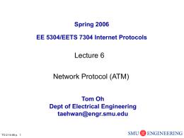 Lecture 6 - Lyle School of Engineering