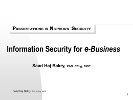Information Security for e