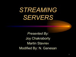 Streaming Servers