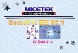 Bluetooth vs IEEE 802.11