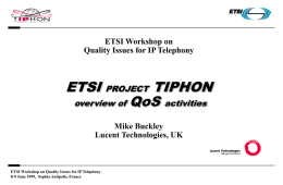 EP TIPHON - ETSI Portal