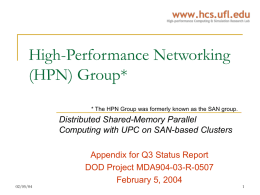 PPT`02 format - The High performance Computing and Simulation