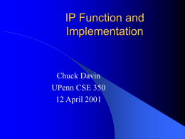 IP Function and Implementation