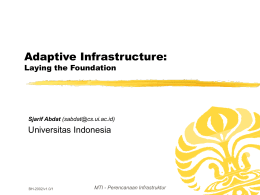 Adaptive Infrastructure: Laying the Foundation