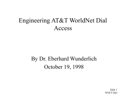 AT&T WorldNet? Dial Access